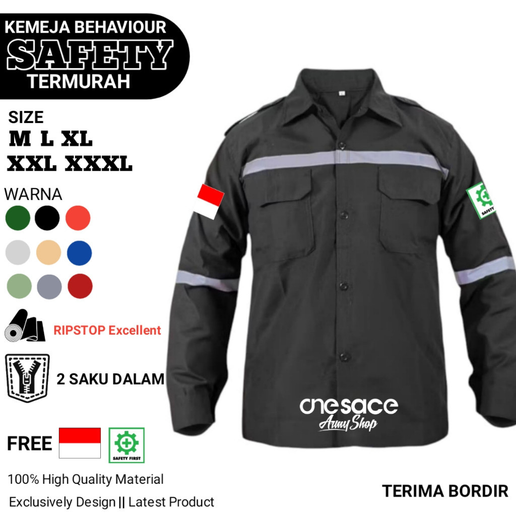 KEMEJA KATELPAK WEARPACK SAFETY LONG SAFETY SHIRT / SAFETY TOP / เสื้อเซฟตี้ / UNIFORM