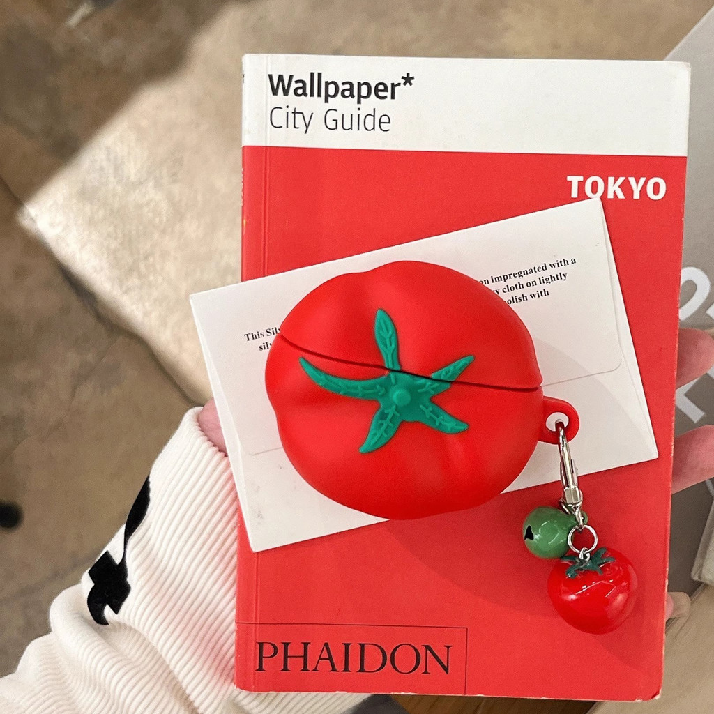 3D ซิลิโคนนุ่มน่ารักการ์ตูนหูฟังบลูทูธกรณี Fo Vivo TWS 4 TWS3 PRO Tws1 TWS3E TWS2 TWS2e จําลองมะเขือ