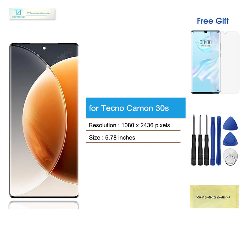 <พร้อมกรอบ> Amoled จอ lcd for Tecno Camon 30s 4G หน้าจอ แท้ OLED/Amoled