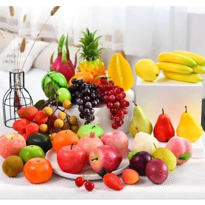 ผลไม้ปลอม สมจริง สำหรับตกแต่งบ้าน ของแต่งร้านคาเฟ่ ผลไม้ประดิษฐ์ ผลไม้เทียม ผลไม้ตกแต่ง - รูปที่ 4