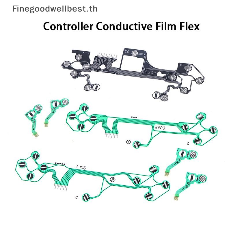 Fbth 1 ชุดสําหรับ PS5 V1 V2 V3 Controller Conductive ฟิล์ม Flex สายริบบิ้นเปลี่ยนสําหรับ PS5 Controller ฟิล์มปุ่มกด Flex สายร้อน