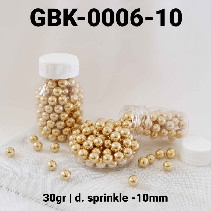 BEST_[besty_mart3] GR-GBK-0006 โรยโรยไข่มุกโกลด์ 30 กรัม - GBK-0006-10
