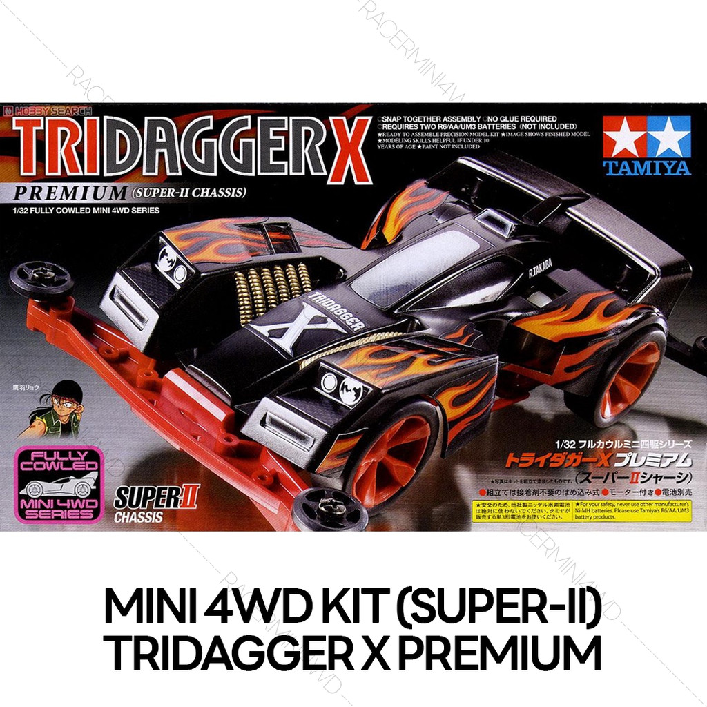 TAMIYA 19433 1/32 Tridagger X Premium (Super-II Chassis) รถมินิโฟร์วีลทามิย่าแท้