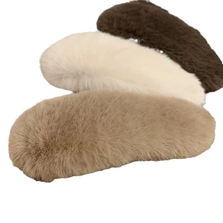 10 ซม. ~ plush BB คลิปฤดูใบไม้ร่วงฤดูหนาวสไตล์ใหม่ Simple All-Match กิ๊บติดผมไม่เจ็บผมสาว Bangs คลิป Mori สไตล์ Influencer กิ๊บติดผม