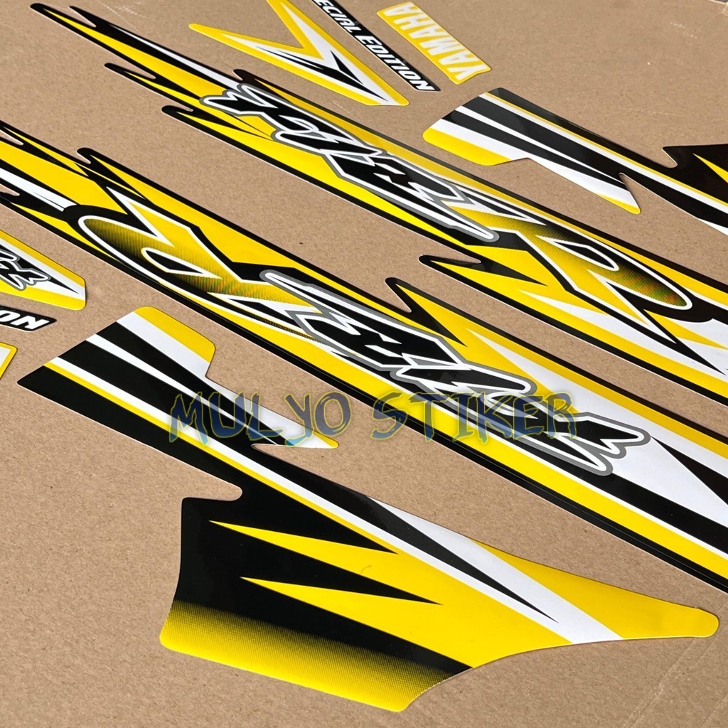STRIPING STICKER Yamaha F1ZR fizr fiz r f1 zr รุ่นพิเศษ new STICKER รายชื่อร่างกายสีดําสีเหลือง