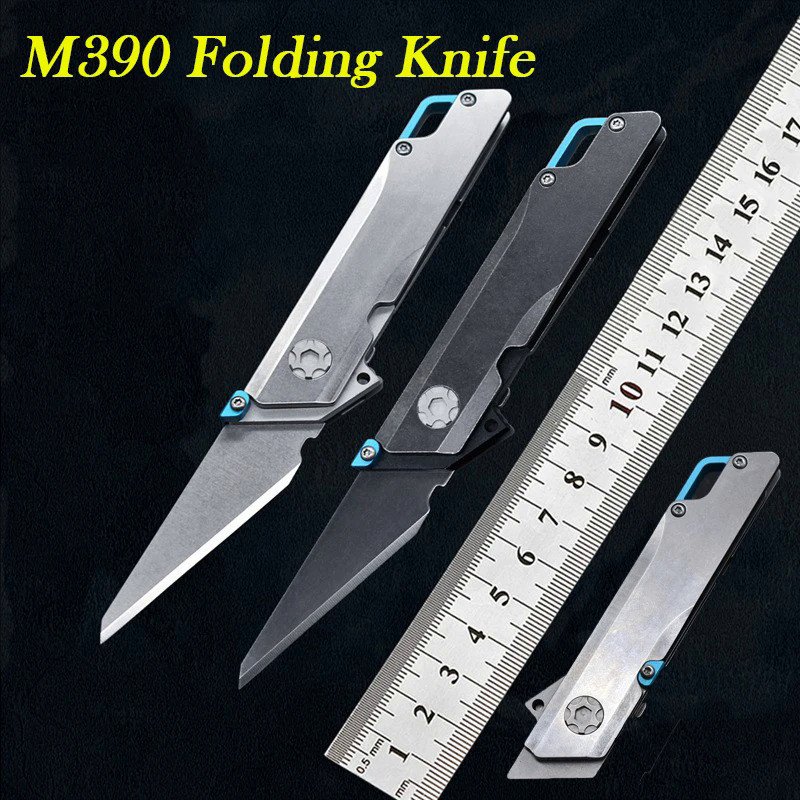 M390 Folding Knife Ball Bearing Outdoor Hunting Survival Camping Rescue Pocket Fruit Knife Parcel Kn