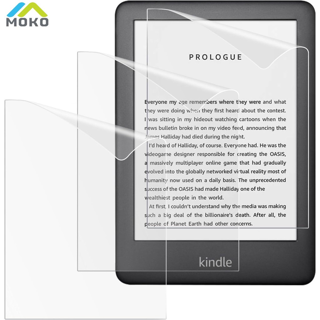 Moko 3-Pack Anti-Glare Screen Protector สําหรับ 6 "All-New Kindle 11th Generation 2024/2022/10th Generation 2019,พรีเมี่ยมPETฟิล์มป้องกันEye-Caring Matte Screen Protector