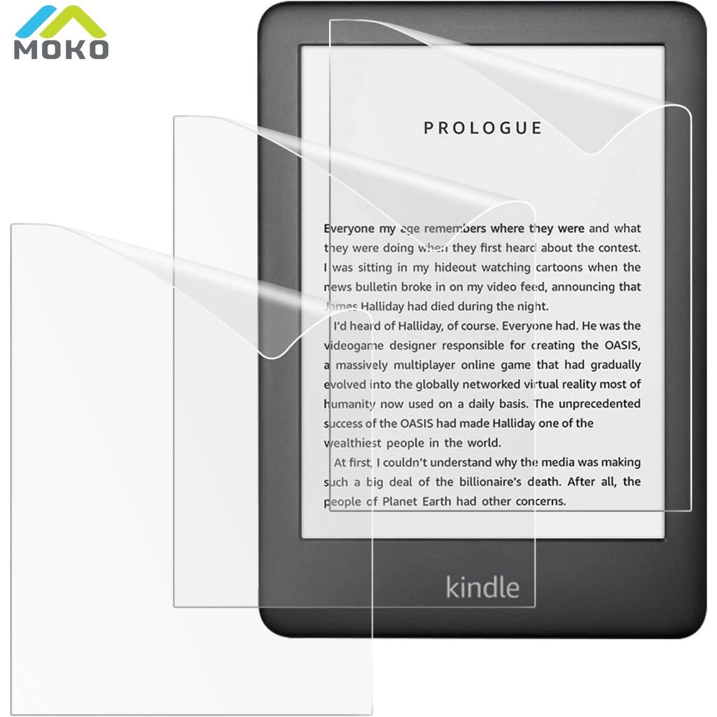 Moko 3-Pack Anti-Glare Screen Protector สําหรับ 6 "All-New Kindle 11th Generation 2024/2022/10th Generation 2019,พรีเมี่ยมPETฟิล์มป้องกันEye-Caring Matte Screen Protector
