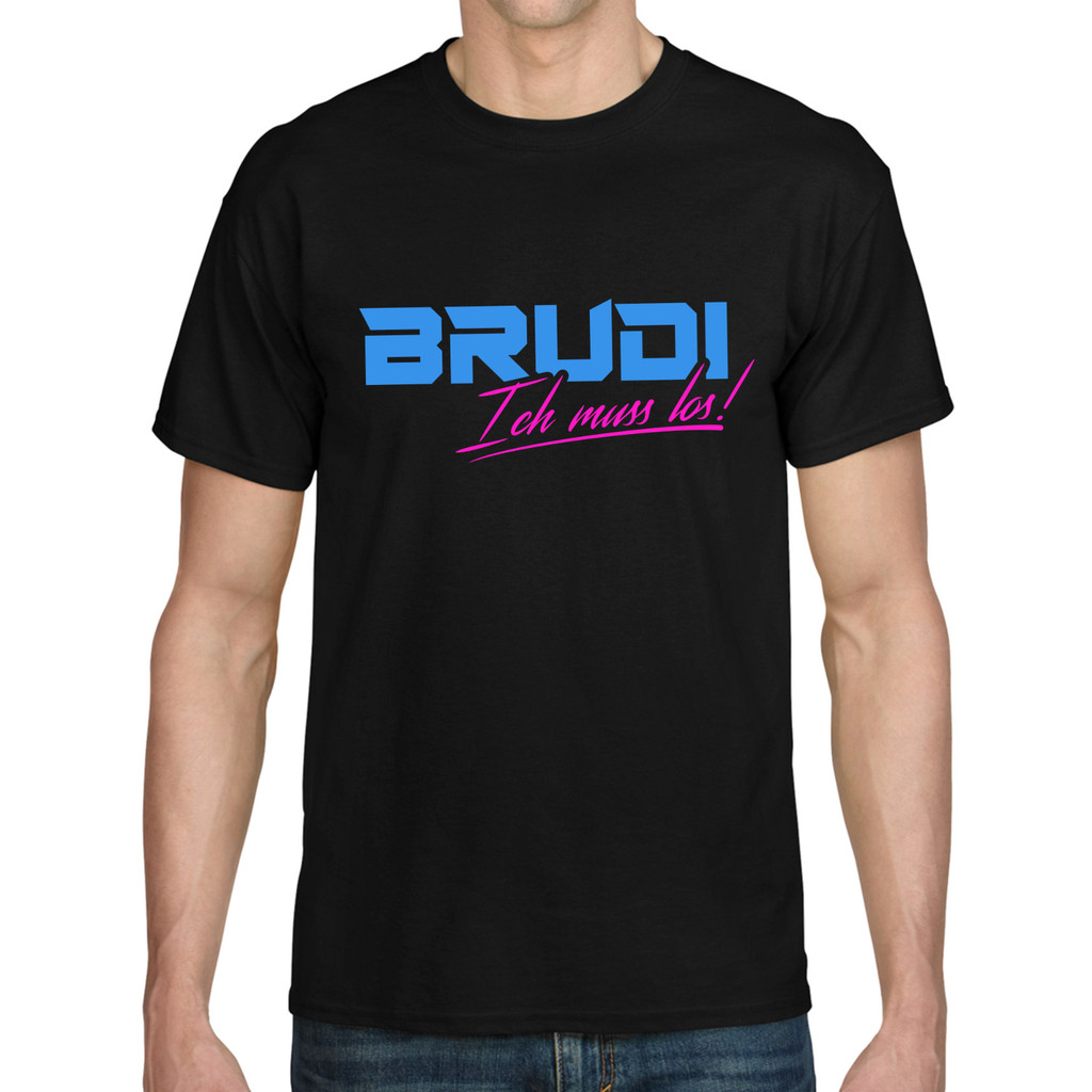 Brudi Ich Muss Los Bro Brother Patter Roller Rap Fun Comedy Fun เสื้อยืด