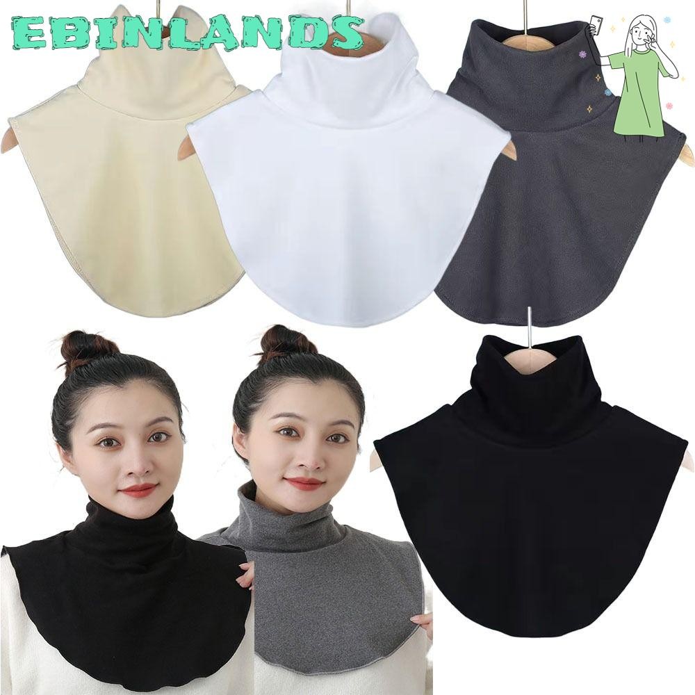 เอบินแลนด์สฟา ปลอกคอปลอม,แฟชั่นที่ถอดออกได้ปกเท็จ,ปกคอสูงเสื้อผ้าอุปกรณ์เสริมคอปกอุ่นสูงยืดหยุ่นคอเต่าฤดูใบไม้ร่วงฤ