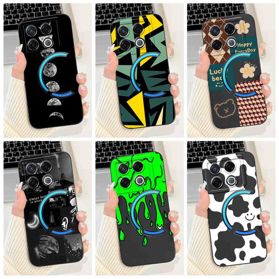 Infinix GT 20 Pro X6871 Cool Moon Milk Ripple รูปแบบเคสโทรศัพท์ Infinix GT20 Pro 5G เลนส์ป้องกันกรณีซิลิคอนอ่อน