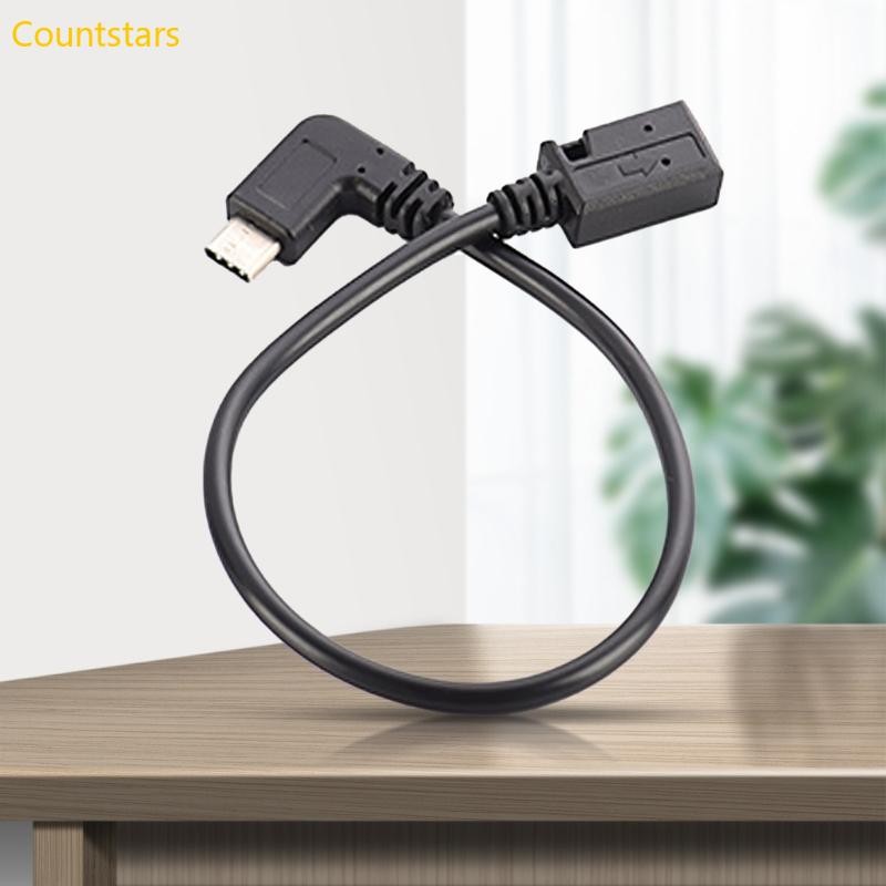 Cou Mini USB Female to Type C Adapter Converter 90 องศา USB C Male to Mini USB Female Adapter Converter Cable