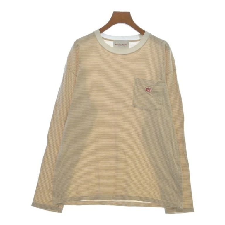 ViN Vincent et Mireille Tshirt Shirt beige Striped Women White Direct from Japan Secondhand