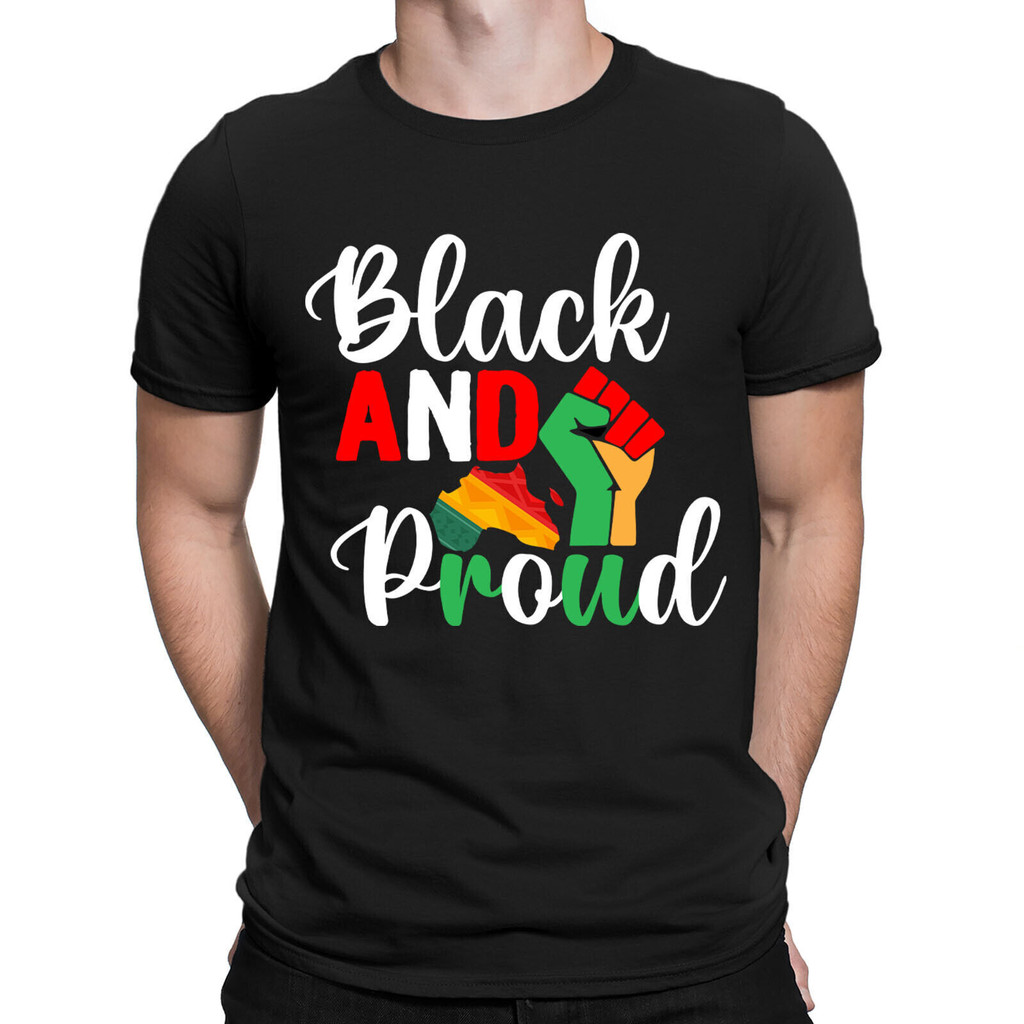 Black And Proud History Mens T-Shirts Tee Top #D