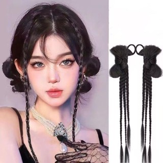 60 ซม. วิกผมทรงมวยเปียแบบบิดโบว์ Y2K สำหรับผู้หญิง