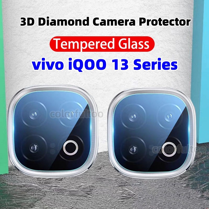 Vivo iQOO 13 5G กล้องป้องกันฟิล์มสําหรับ Vivo iQOO 13 iQOO13 5G 2024 3D โค้งคลุมทั้งหมดกล้องกระจกนิร