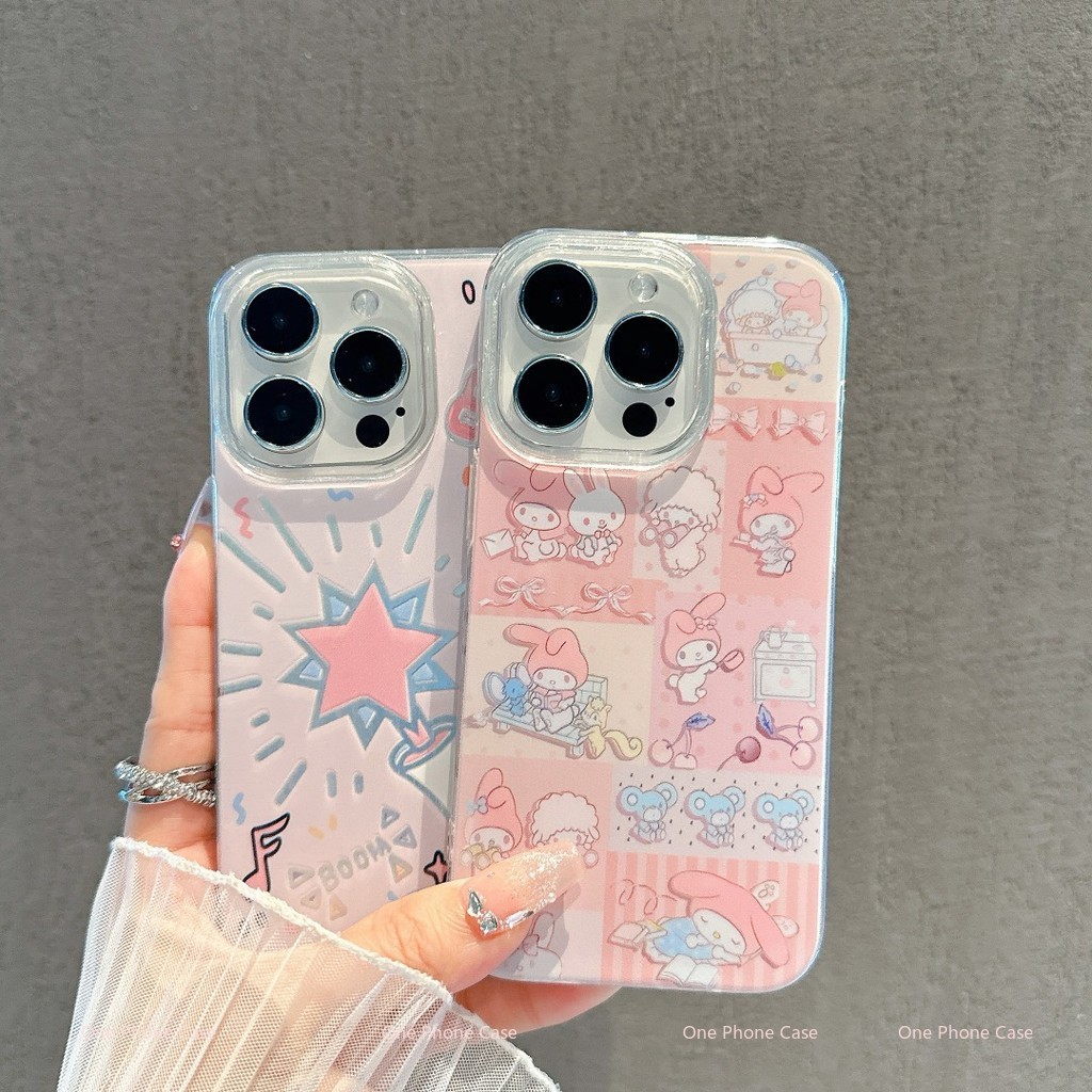 เข้ากันได้กับ iPhone16 Pro Max iPhone 15 Pro Max iPhone 13 iPhone11 X XS XR 7p8p เคสโทรศัพท์เคสนุ่มน่ารัก YSIMD319&320
