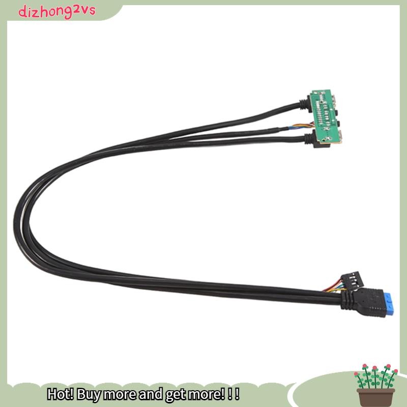 [dizhong2vs]แผงเคสหน้า 60 ซม.USB3.0+USB3.0+HD แจ็คเสียงพอร์ต I/O บอร์ด + สายไฟภายใน USB Bezel Line D