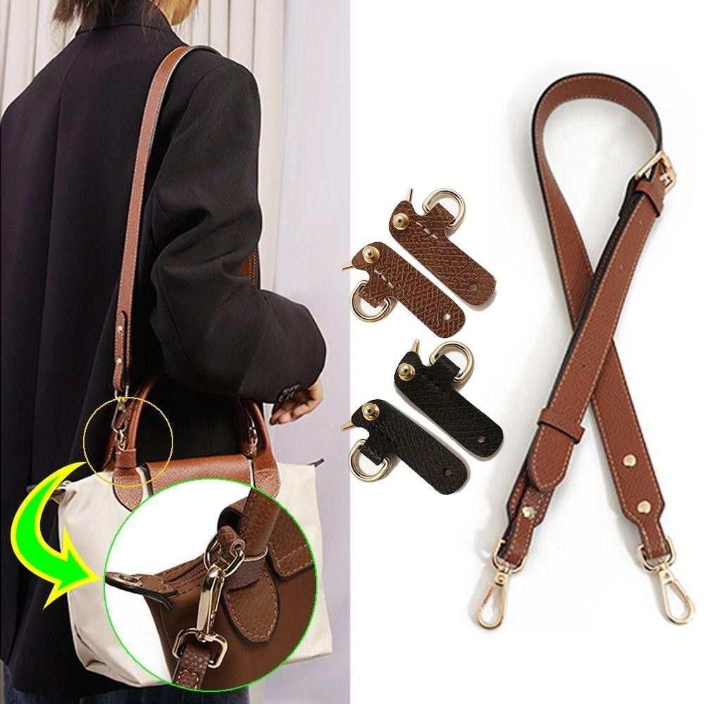 LONGCHAMP ยูมิร์ การเปลี่ยนแปลง หัวเข็มขัด,การปรับเปลี่ยน ทําเอง สายคล้องไหล่หนังแท้, ต่อย-ฟรี เปลี่ยนกระเป๋าถือการเปลี่ยนแปลงหัวเข็มขัดสําหรับ ลองแชมป์ หูสั้นกระเป๋าอุปก