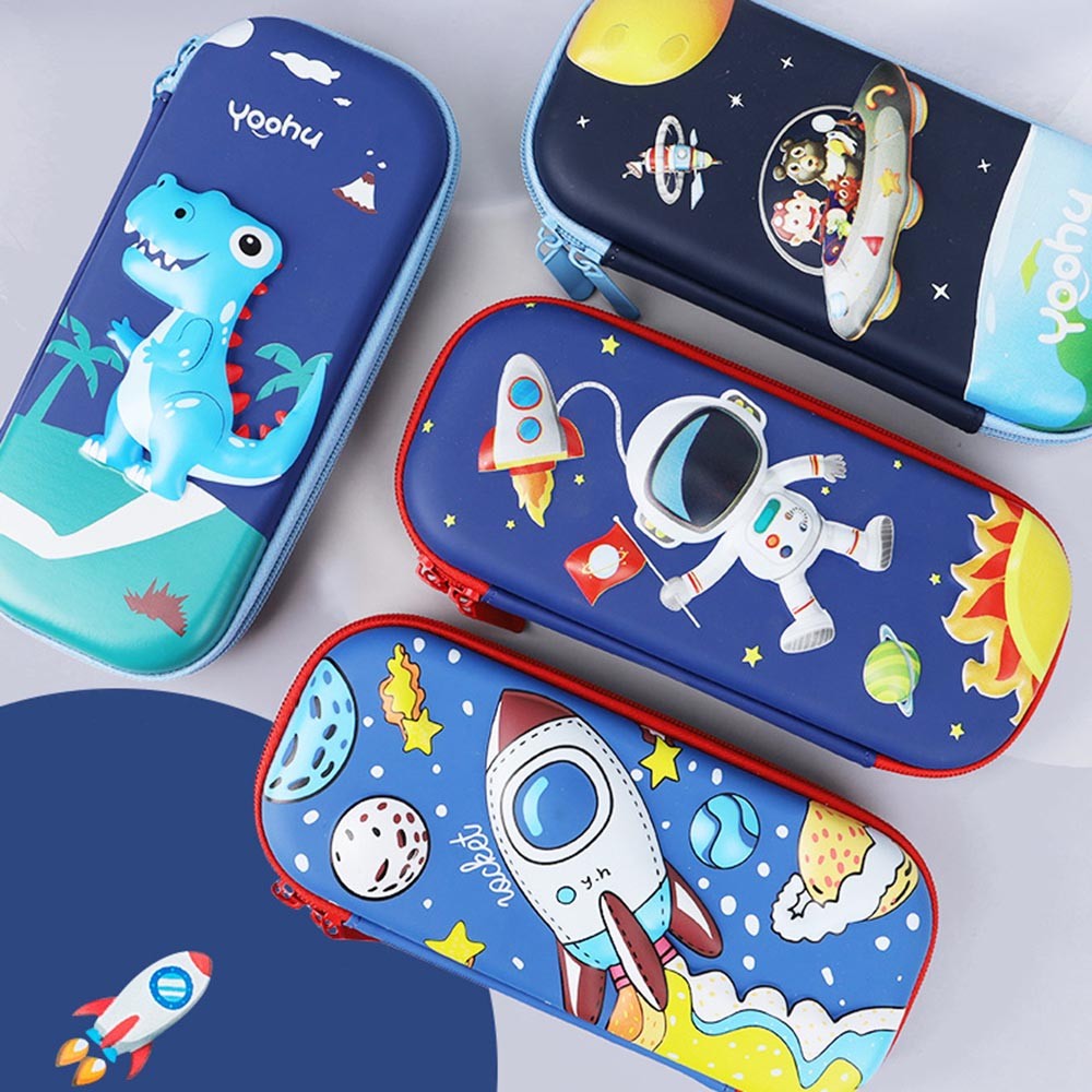 กล่องดินสอ 3D กระเป๋าดินสอ ผ้า PU+EVA ลายการ์ตูน ลายอเวนเจอร์ ผ้า PU จุของได้เยอะ สำหรับเด็ก ๆ