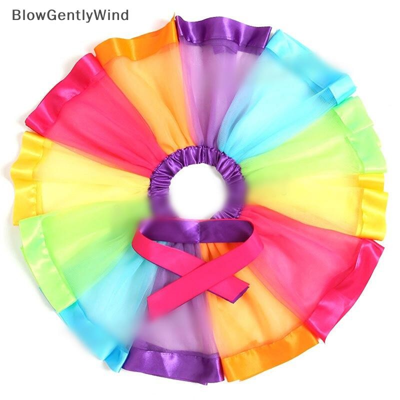 Blowgentlywind ผู้หญิงเต้นรํากระโปรง Tulle Tutu กระโปรงบัลเล่ต์กระโปรง Layered Tutu เทศกาลสั้น BGW