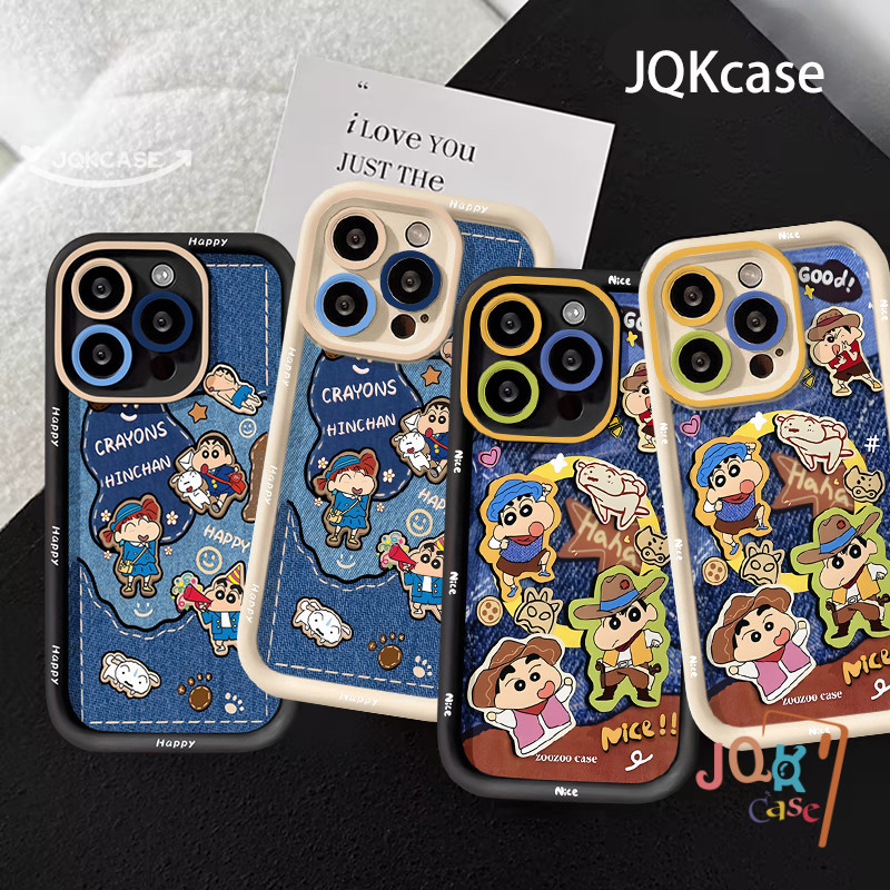 TPU คู่ เคส ชินจัง สำหรับ Realme C21Y C15 C67 C25 C35 C21 C55 C25Y C51s C17 11 C31 5i C20 C5112 C53 Note C33 50 TPU เคส