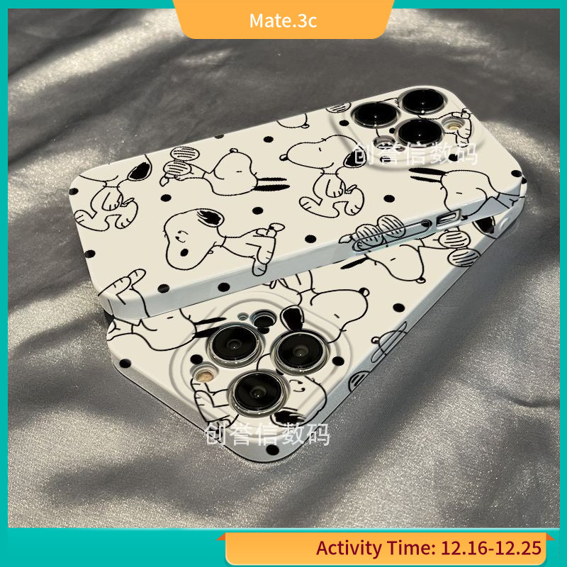 ใหม่ เคสโทรศัพท์มือถือแบบแข็ง กันกระแทก ลายสนูปปี้ สําหรับ Iphone 11 13 12 8plus xsmax