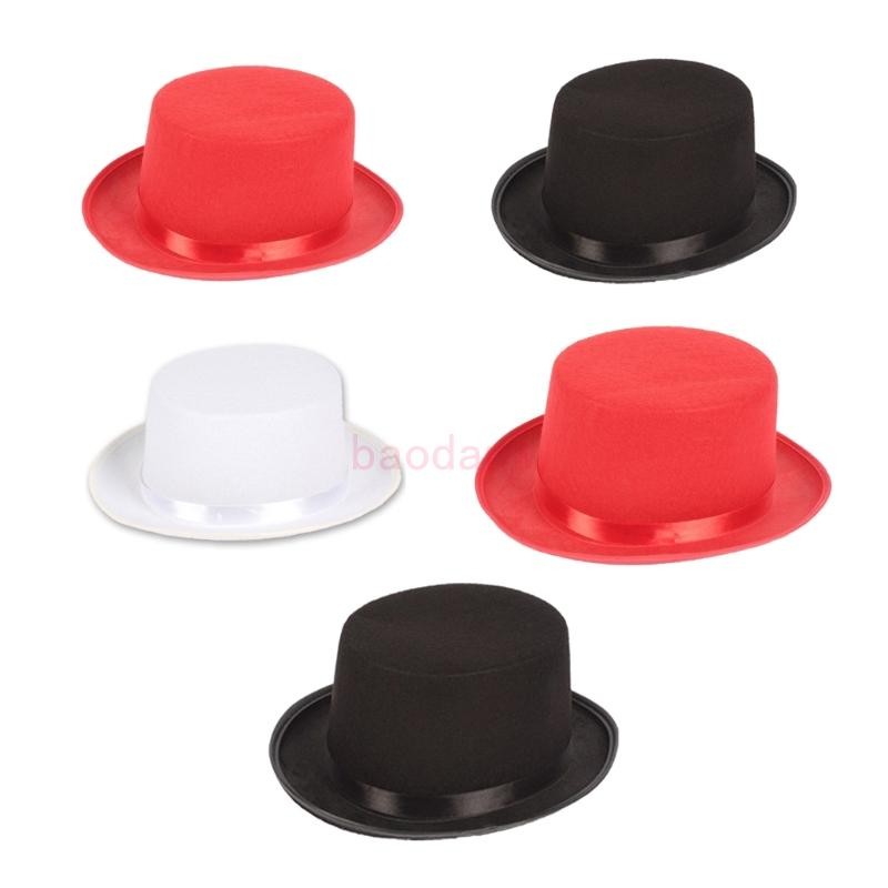 Children/Adult Sleek Felt  Hat Kid Fancy Dress Up Rave Party Hat Magician Hat