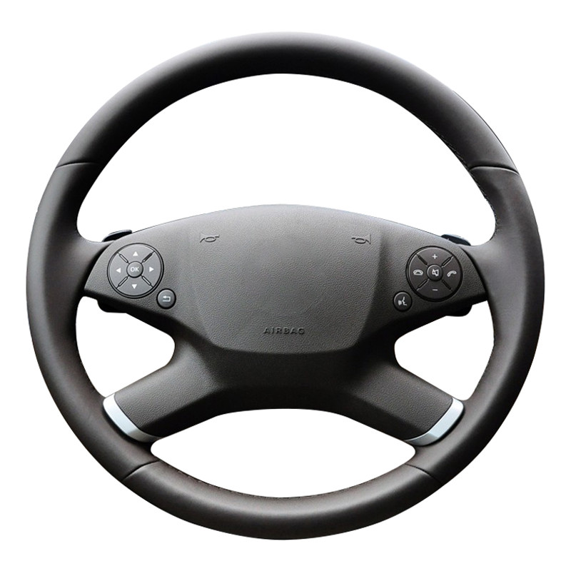 DIY ที่กําหนดเองพวงมาลัยรถสําหรับ Mercedes Benz E Class W212 2009-2012 Auto หนังเทียมพวงมาลัย