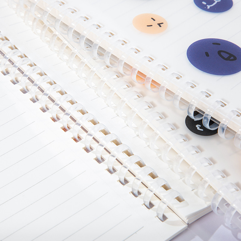 สมุดสันลวด A5 เส้นบรรทัด 80แผ่น 14.2x20.5ซม. คละลาย LB5A51-6954