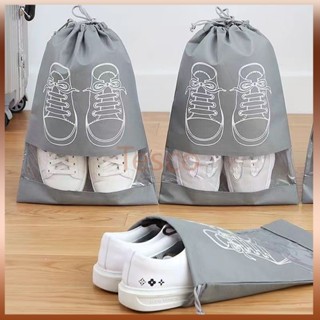 Tesco ถุงใส่รองเท้าแบบหูรูด ถุงเก็บรองเท้า ถุงป้องกันฝุ่น มี…