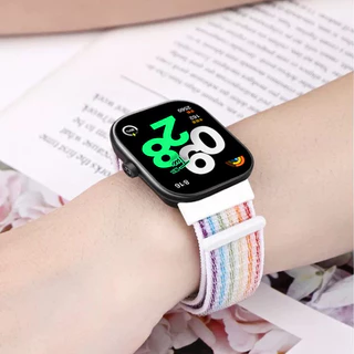 สายรัดไนลอนสำหรับ for Redmi Watch 6 5 4 สายรัดข้อมือแบบยืดหยุ่นแบบนุ่มสำหรับอุปกรณ์เสริม for Mi Band 10 9/8 Pro