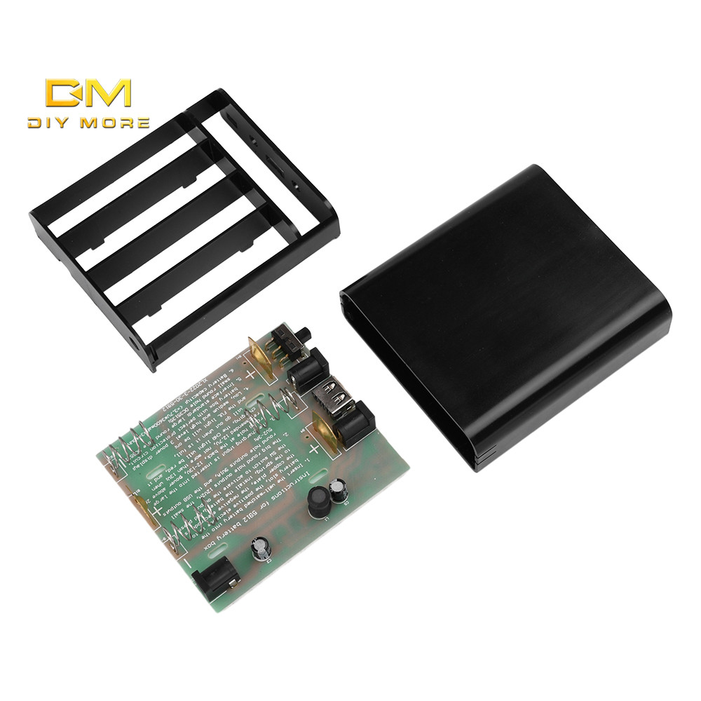 Diymore 5V 9V 12V UPS แบตเตอรี่ลิเธียมบัดกรีฟรีชุด 3*18650 พร้อมใช้งาน Router Optical Cat อย่างต่อเนื่องกล่องจ่ายไฟ