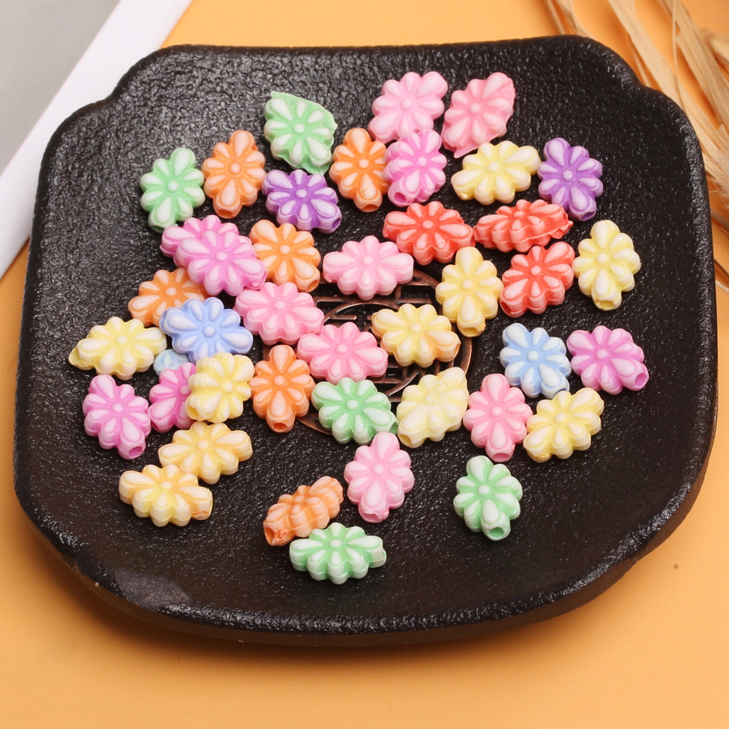 20/40/80ชิ้น8รูปแบบแฟชั่นผสมดอกไม้/ลูกอม/ผีเสื้อ/หัวใจลูกปัดสําหรับสร้อยข้อมือสร้อยคอต่างหูทํา - รูปที่ 3