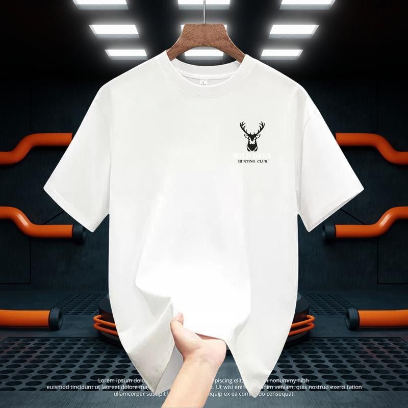 COD เสื้อยืด oversize เสื้อยืดผู้ชายเท่ๆ อย่างดี หนานุ่ม ใส่สบาย ไม่ร้อน ลาย Man ผู้ชาย Women ผู้หญิง Clothing เสื้อ