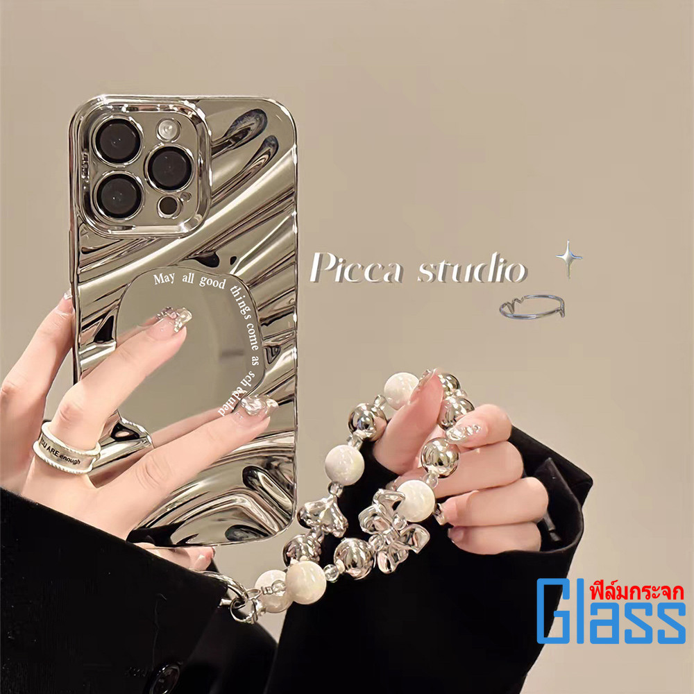 เคสโทรศัพท์มือถือFor IPhone 17 11 12 13 14 15 16 Pro Max XR XSMAX 7 8Plus SE ชุบเงิน ป้องกันเลนส์กล้องปิดด้านหลังหรูหรา - รูปที่ 3