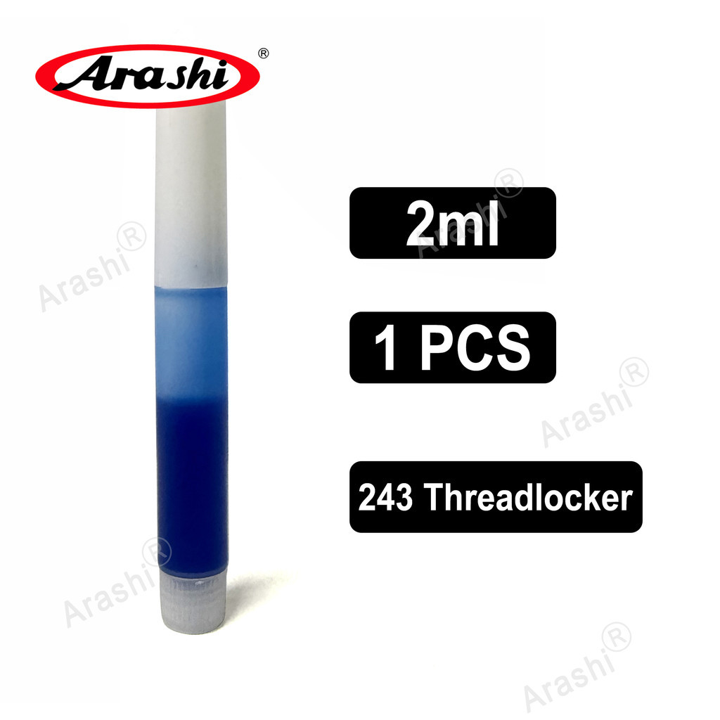 1 ชิ้น 2ml ด้าย Locker กาวสกรูโลหะ Threadlocker กาว Anaerbic Sealant สําหรับรถจักรยานยนต์ทั้งหมดมอเตอร์ไซด์เบรคแผ่นดิสก์โรเตอร์ดิสก์พักเท้า Rearset Bolts