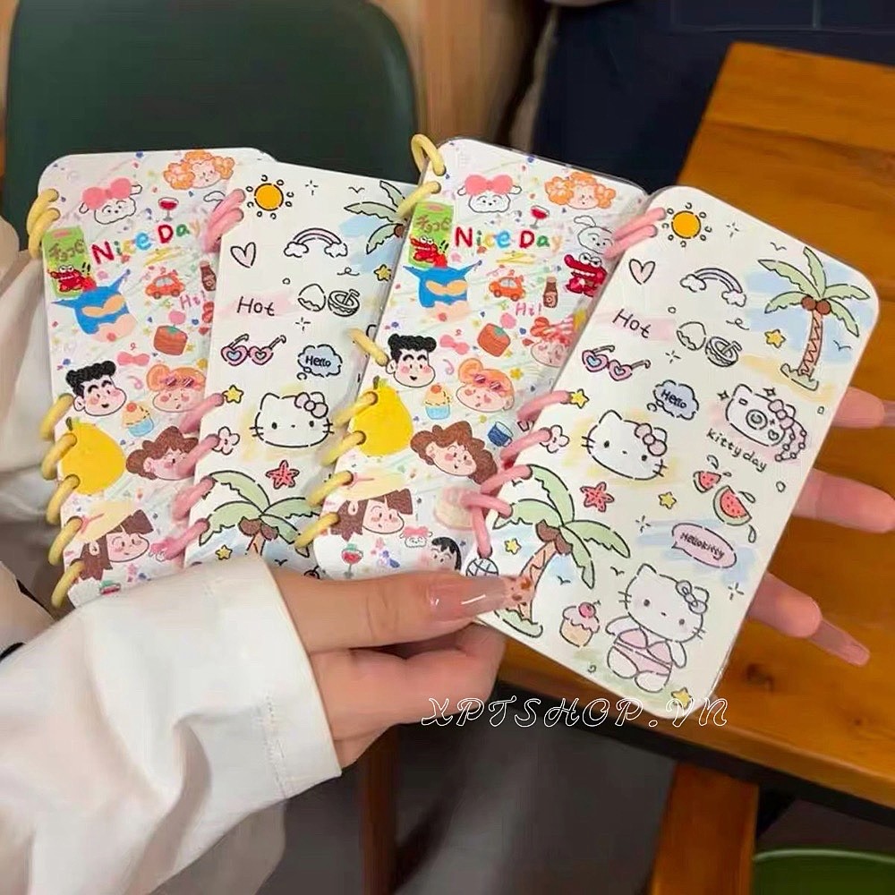 Coconut Kitty Crayon Shin Chan Flip Bracket Notepad หนังเคสโทรศัพท์สําหรับ iPhone 16 Pro Max 16 Plus 15 Pro Max 16 15 14 13 12 11 Pro Max กันกระแทกป้องกันปลอก