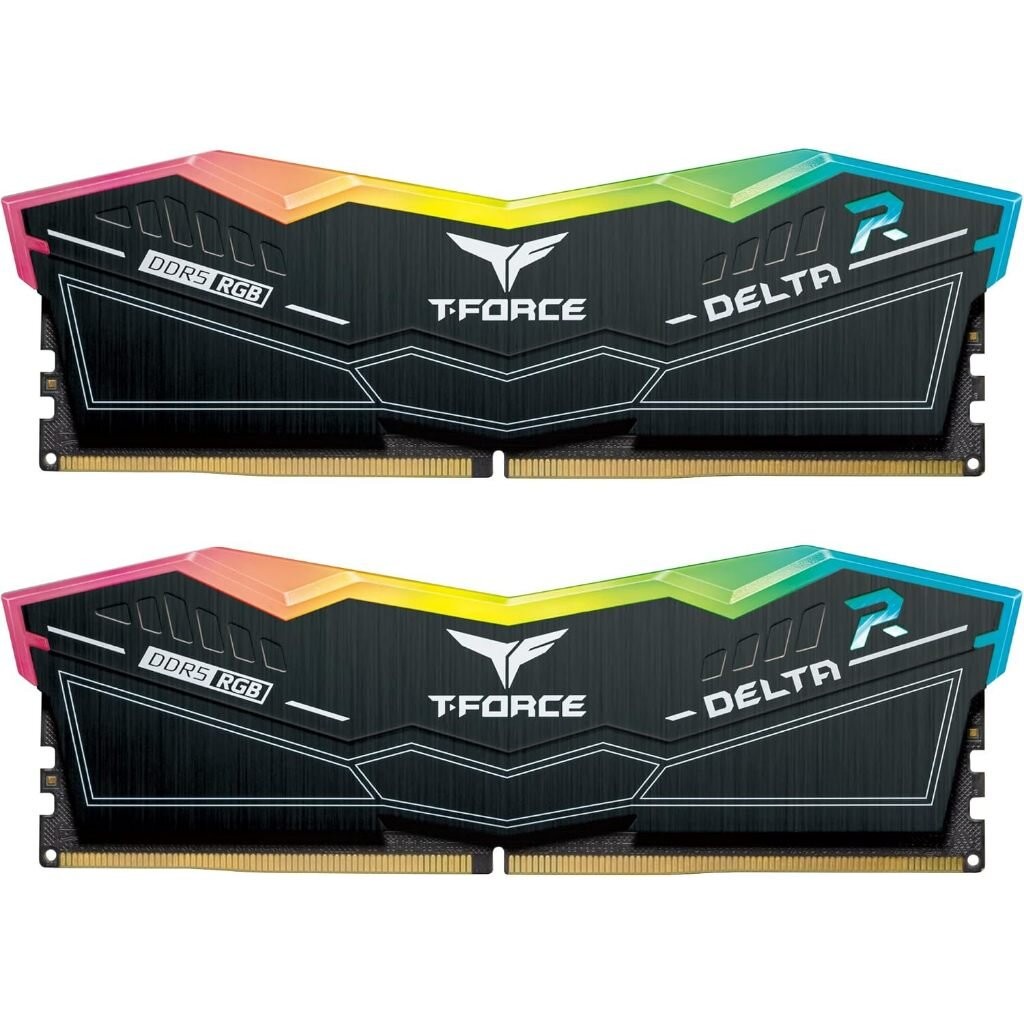 TEAM T-Force Delta RGB DDR5 32GB/7600Mhz (16GB2x) CL36 : FF3D532G7600HC36DDC01 Intel XMP 3.0 Ready