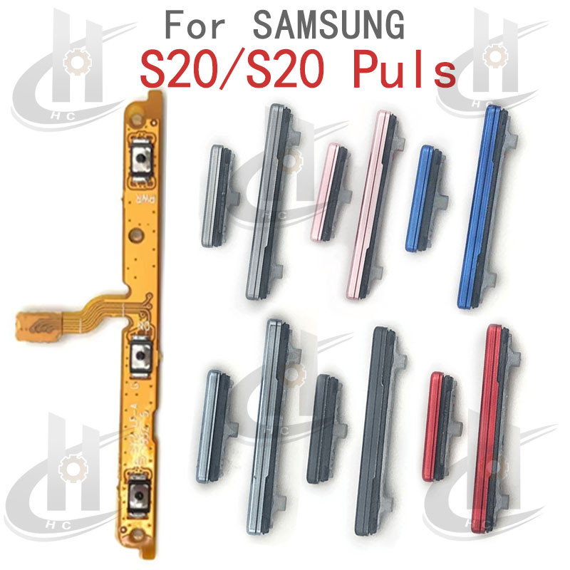 สําหรับ Samsung Galaxy S20 / S20 Plus Power volume ปุ่มด้านข้าง Flex Cable Keys ปุ่มปิดระดับเสียงขึ้นและลงปุ่มด้านข้างอะไหล่ทดแทน