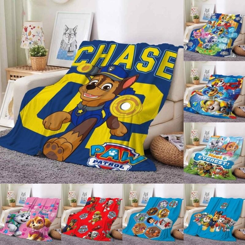 ผ้าห่ม PAW Patrol Flannel Coral Fleece เด็กการ์ตูนพิมพ์