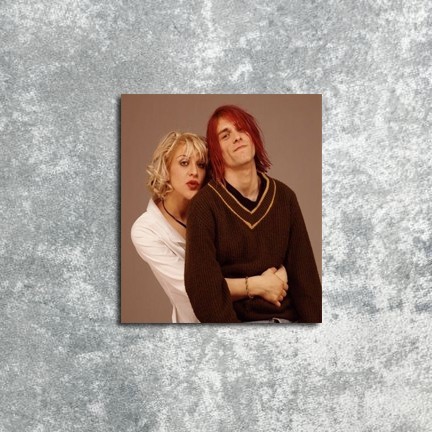 DL25 Courtney Love Kurt Cobain โปสเตอร์ติดผนัง