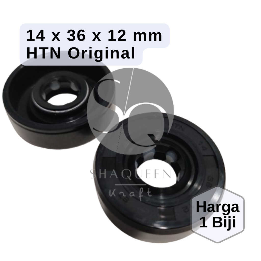 ซีลน้ํามันโช้คหลัง HTN Copy WP KTC SHOWA DKT X-Break NITEX 14 36 12 mm (ซีลน้ํามันโช้คอัพหลังเบรกเกอร์) Shaqueen
