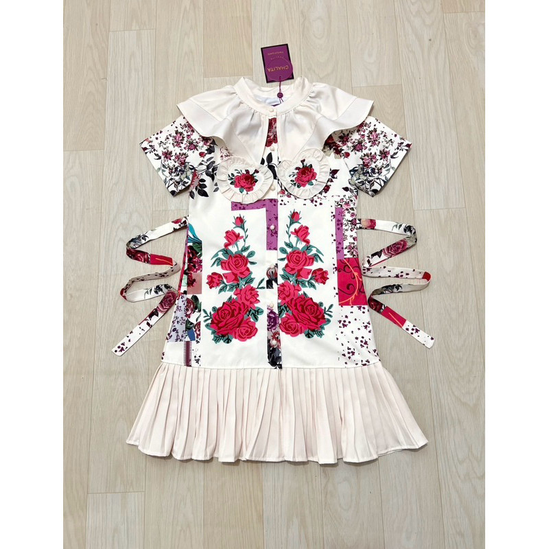 XL เดรสวินเทจ เดรสสั้น CLT