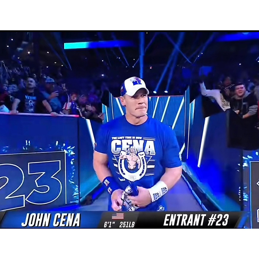 ใหม่ WWE John Cena John Cena แขนสั้นมวยปล้ําหลวมผู้ชายและผู้หญิงผ้าฝ้ายพรีเมี่ยม 100% เสื้อยืด Top 4