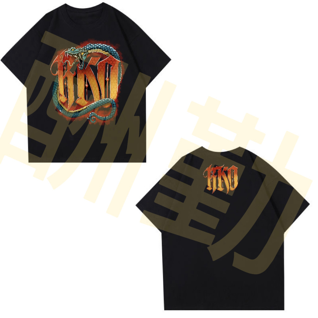 ขายร้อน WWE Viper Randy Orton RKO Wrestling เดียวกันหลวมคอลูกเรือแขนสั้น 100% เสื้อยืดผ้าฝ้ายพรีเมี่