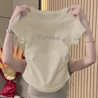 มีหลายไซส์ให้เลือกเสื้อยืดรัดรูปสาวอวบเสื้อคอกลมเสื้อสลิมฟิตเสื้อยืดสาวอวบสวยๆเสื้อยืดทรงครอปเสื้อยืดแขนสั้น เสื้อเอวสูง