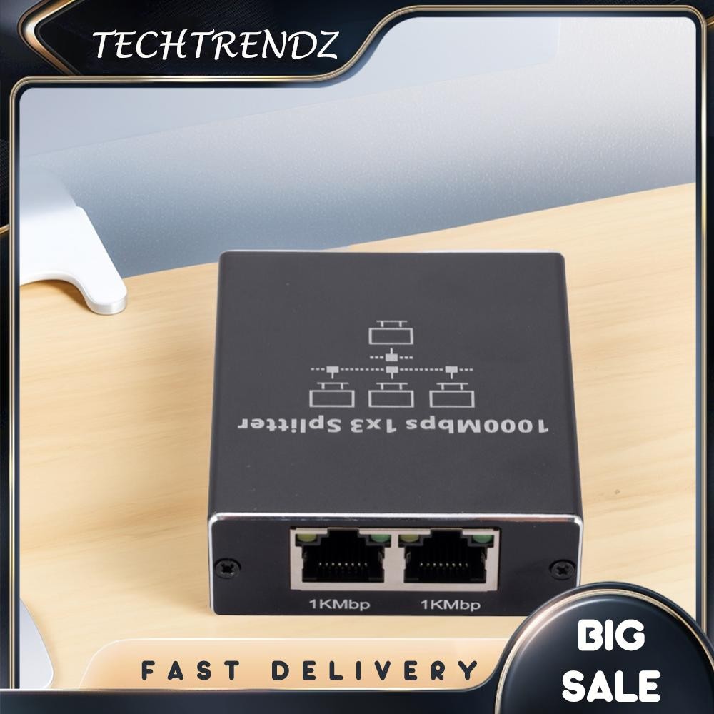 [techtrendz.th] ตัวแยกอีเธอร์เน็ต 1 ถึง 3/4 Network RJ45 Splitter สําหรับเราเตอร์แล็ปท็อปพีซี TV-Box