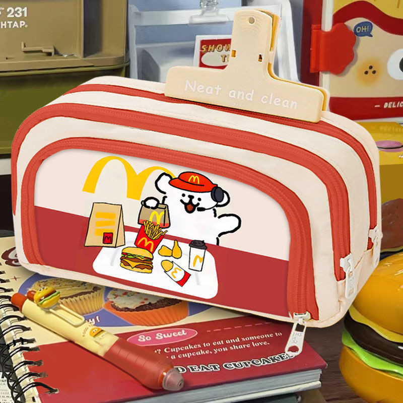Line Puppy Pencil Case McDonalds Funny Stationery Box กล่องดินสอความจุขนาดใหญ่