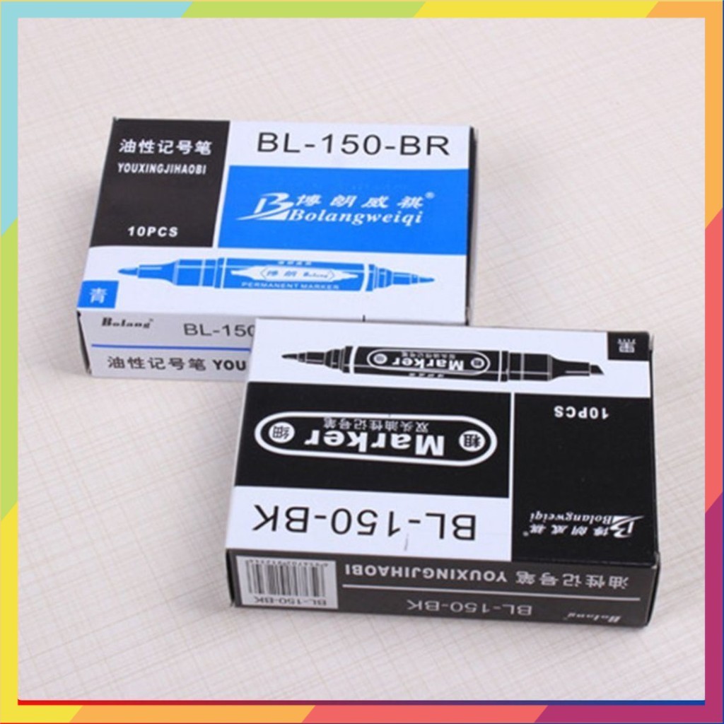 BIG-MAKER OIL PEN (กล่อง 10 - น้ําเงิน) ️คุณภาพยูโร ️